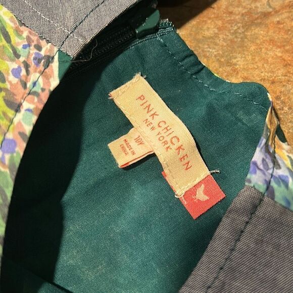 Pink Chicken New York Peacock Green Dress size 10 - Picture 4 of 11